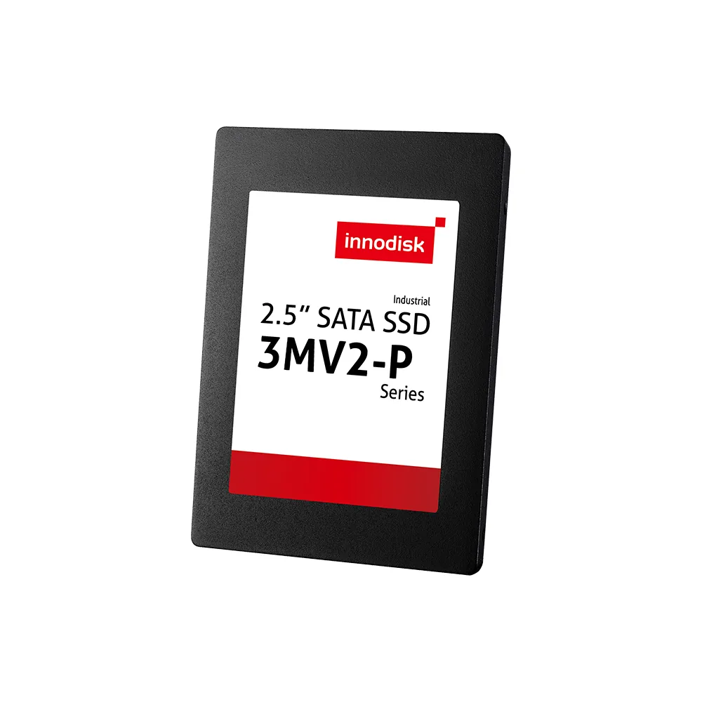 SSD công nghiệp Innodisk 2.5 inch SATA 3MV2-P dòng ghi hình giám sát có iCell, nền trắng